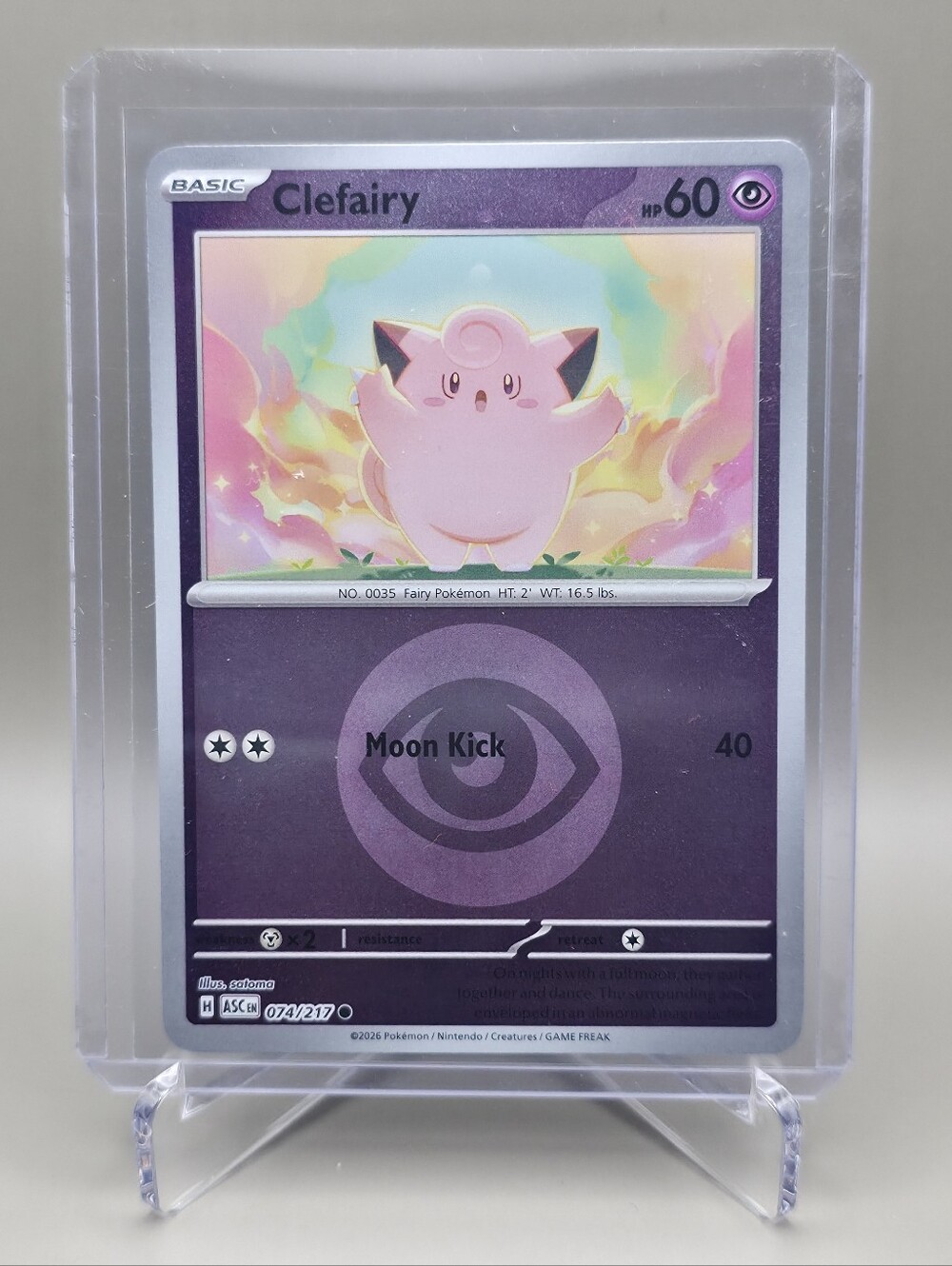 Pokémon TCG - Clefairy - Ascended Heroes - Reverse Holo - 074/217